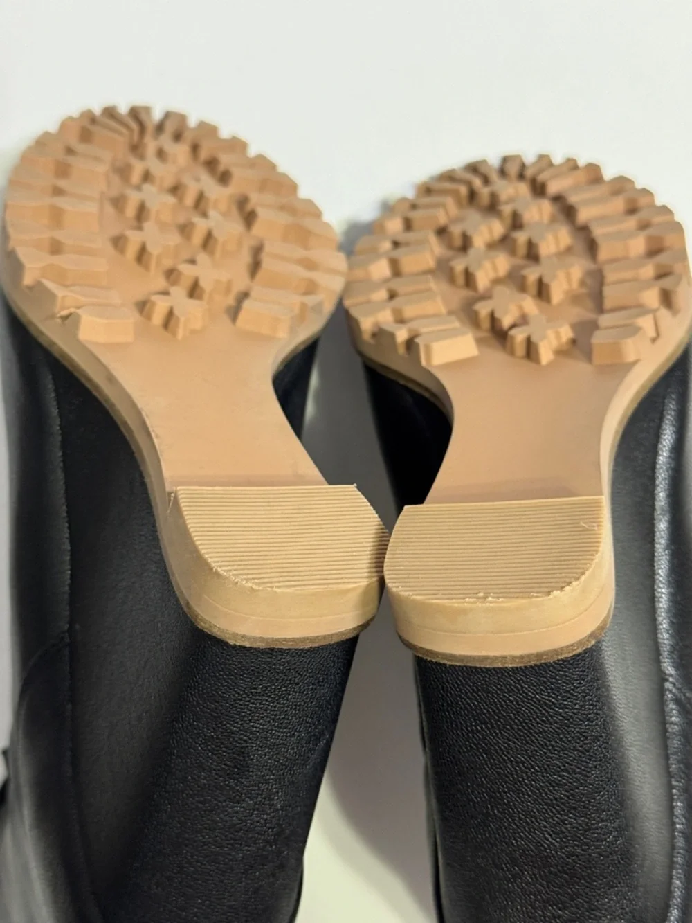 Linea Paolo SASHA | Women's High Wedge Peep Toe Transitional Bootie Black Sz. 8M - Picture 8 of 10